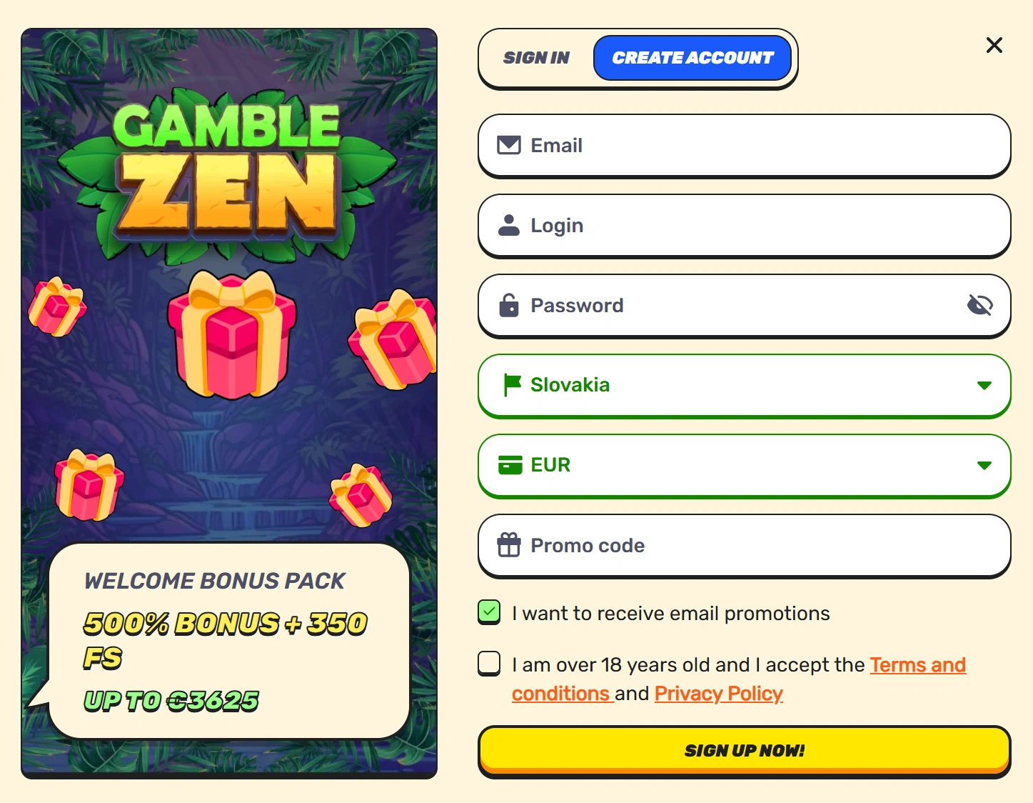 How to Register at GambleZen