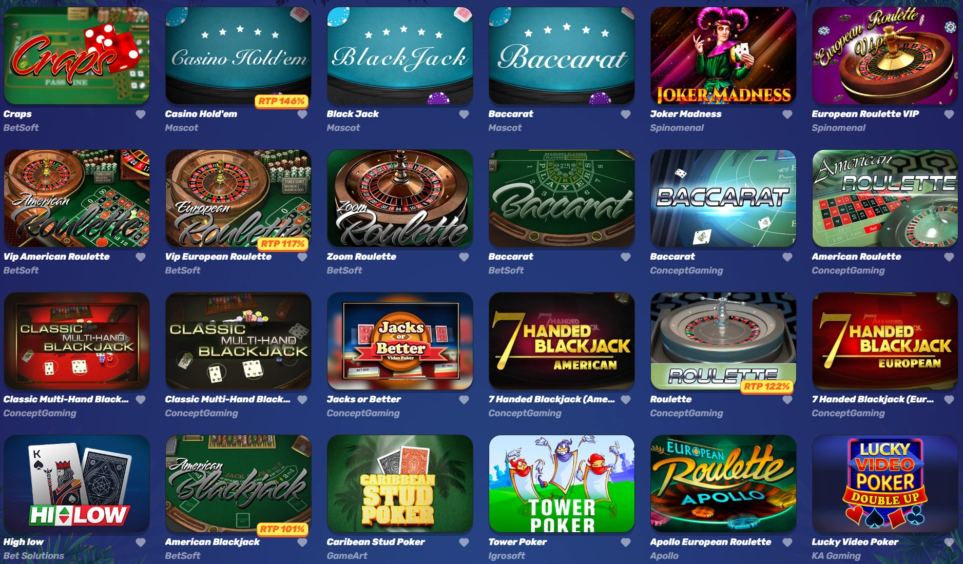 GambleZen Table Games